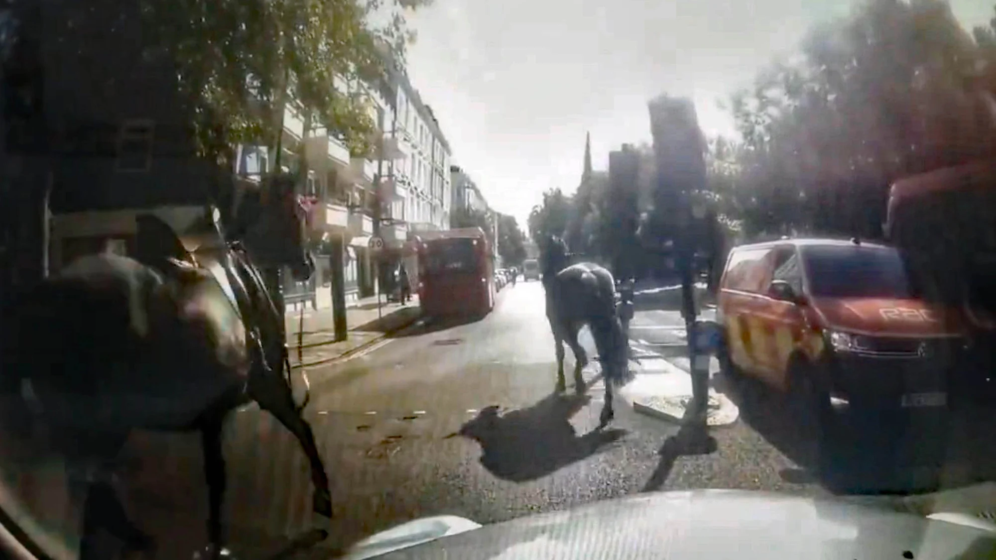 Military Horses Recovered After Bolting Through London Streets