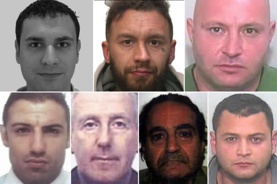 National Crime Agency Most Wanted Men Who May Be In London